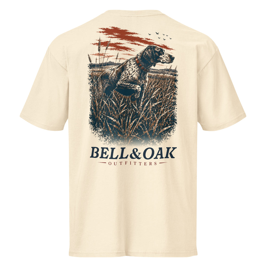 "The Pointer" Men's Premium Cotton Tee - Bell & Oak Outfitters