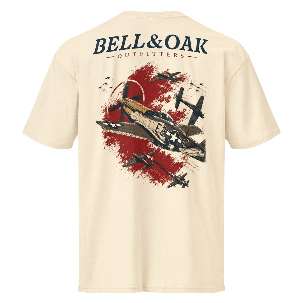 "P51 Dogfight" Premium Cotton Tee - Bell & Oak Outfitters