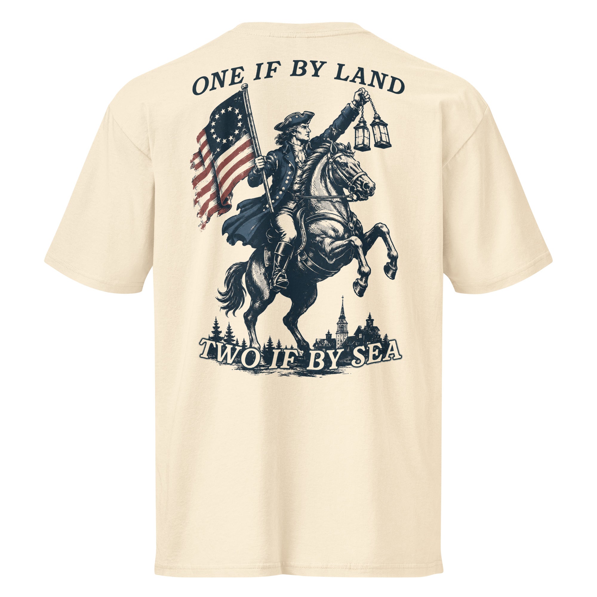 "Two If By Sea" Men's Premium Cotton Tee - Bell & Oak Outfitters